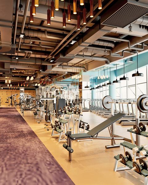 Sala attrezzi di una palestra